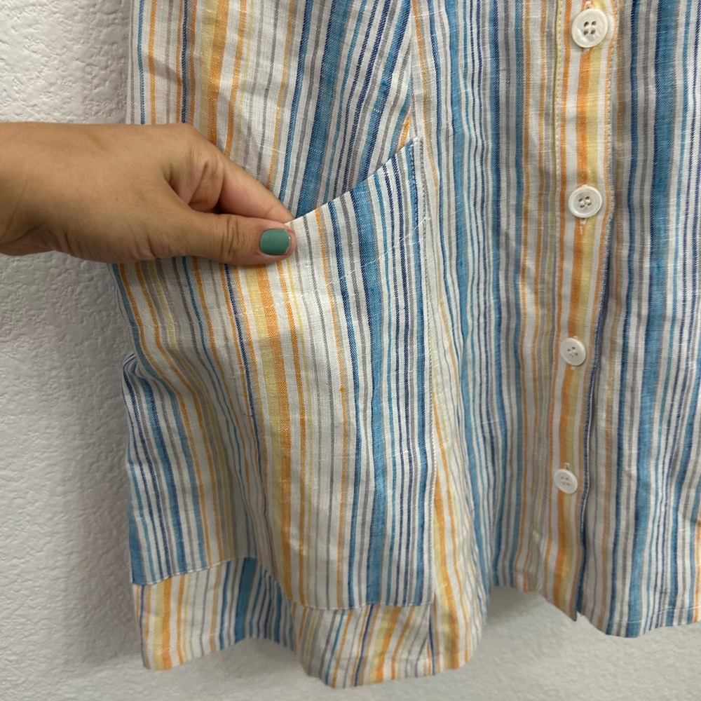 Reformation Strapless Pastel Striped Dress Landy Size 2 - Picture 6 of 13